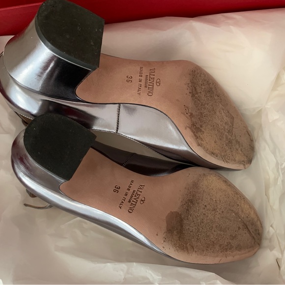 Valentino Garavani Tango 60 Pumps Silver, size 36 US 6 - Picture 3 of 15